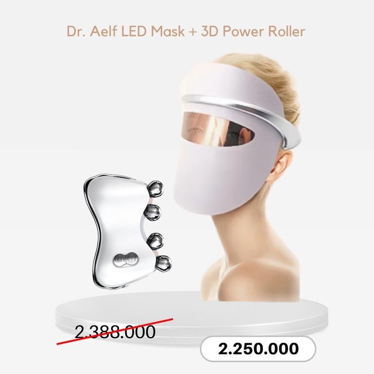 NEW Bundle Dskinbooster- LED Therapy Mask + 3D Power Roller [terbaik][terlaris]