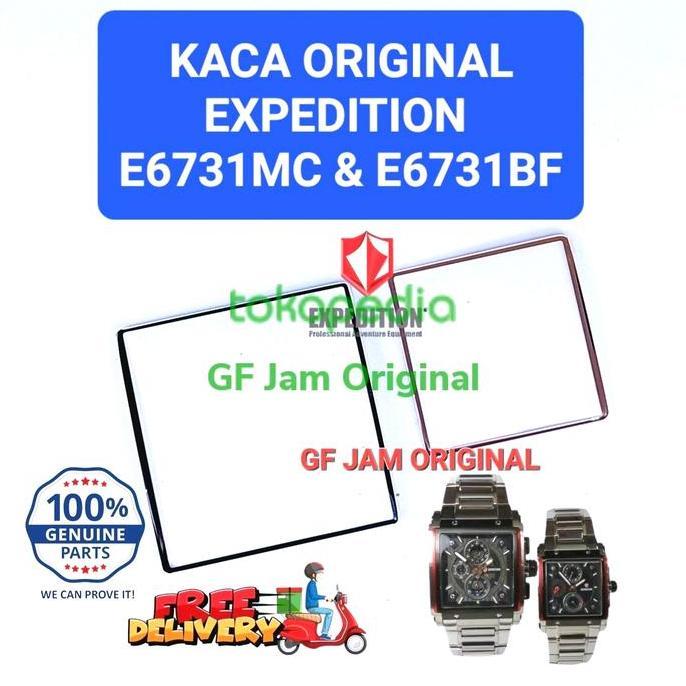 Ready KACA JAM TANGAN EXPEDITION E6731 MC E 6731 BF ORIGINAL SPARE PART 100%