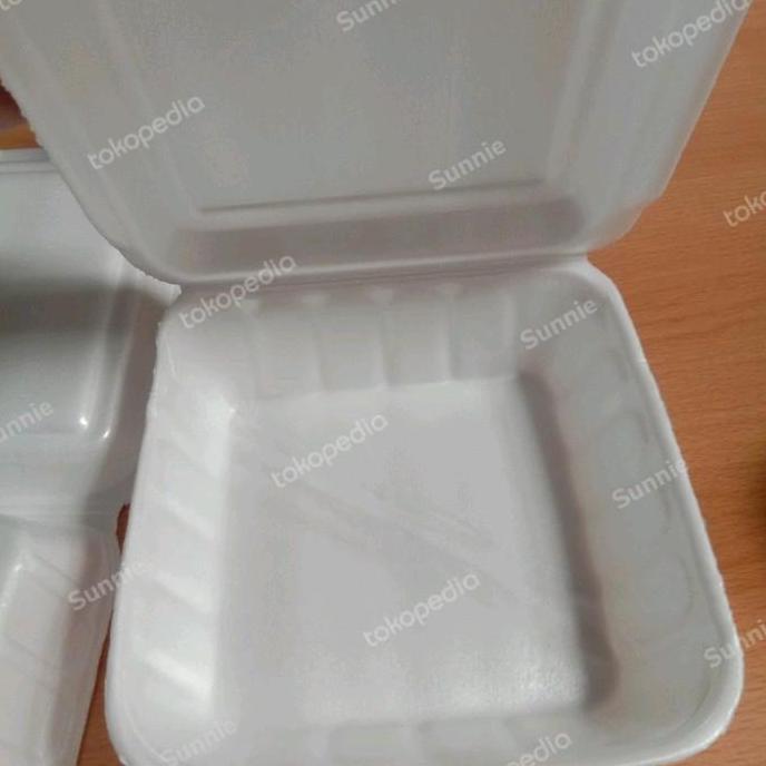 styrofoam box nasi kotak /styrofoam nasi gabus 100pc