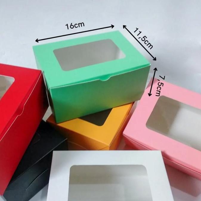 Dus Kue Snack box Kotak Brownies Bolu Cake Ogura JENDELA