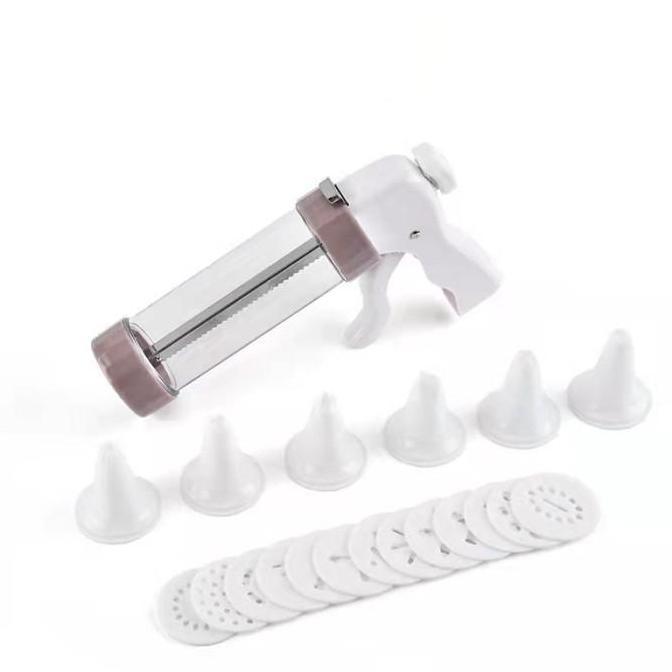 Cookies Press Set Semprit Alat Cetak Kue Kering Cake Mold Gun 20Pc