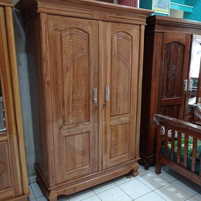 lemari jati 2 pintu