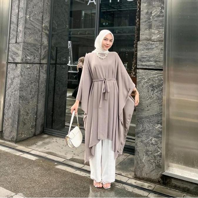 ZoraWear - Ayana Tunica Kaftan Atasan Wanita Muslim Gamis Panjang EA