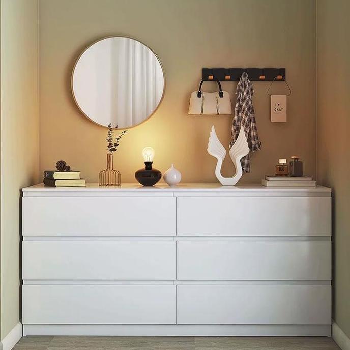 E-TIFE Lemari Laci Kayu / Tempat Penyimpanan Minimalis / Lemari Laci / Lemari Laci Serbaguna / Laci 