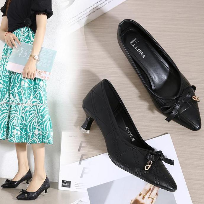 ELLORA EG-8830 Sepatu Heels Wanita Sintetis Import Shoes Premium JS