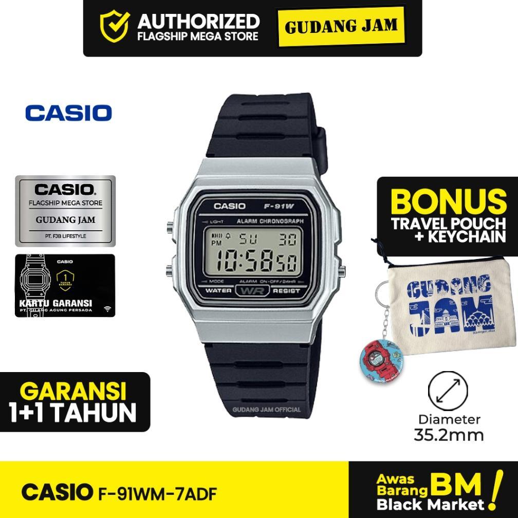 Hot Product [Shopee Special 10Th Birthday] Jam Tangan Pria Casio F-91Wm-7Adf F91 W F91Wm F 91W