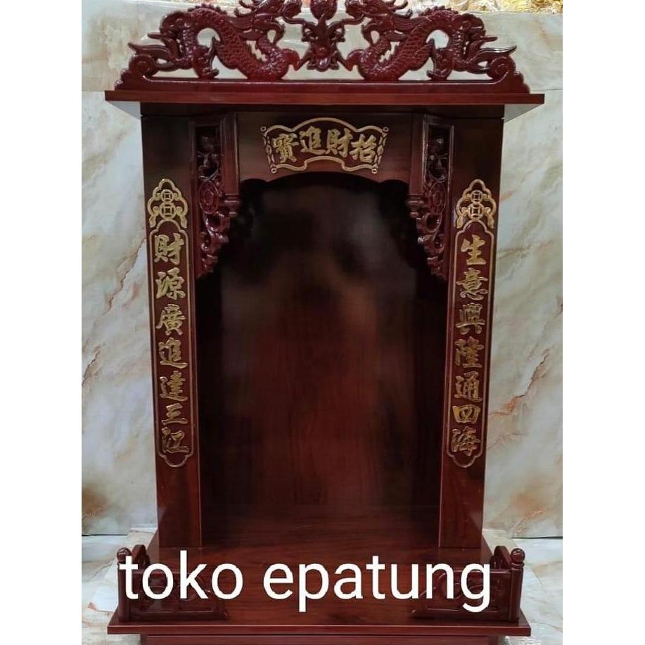 Tempat Altar Rumah Altar Meja Sembahyang 16 Inch Dewa Bumi - Paket
