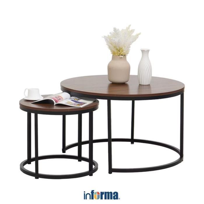 Informa Set Jesse Meja Tamu & Meja Sisi Coffee Table