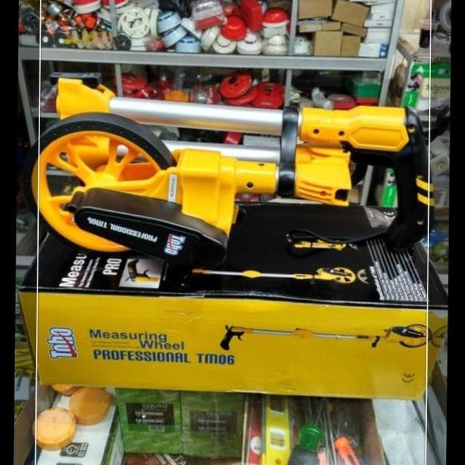 Meteran Dorong/Jalan Toho Tm06 Profesional 5 Digit Dengan Roda Pu Dan Jarum Timbang