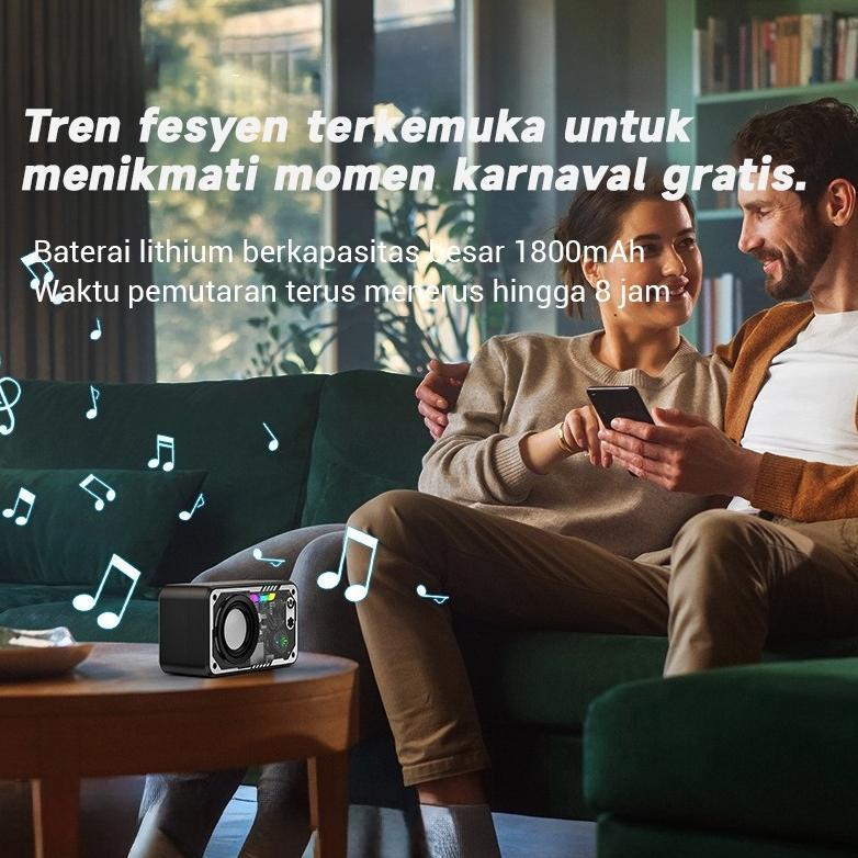 Best Sale Speaker Bluetooth Cyberpunk Bluetooth Speaker Double Subwoofer Music Speaker Salon Bluetoo