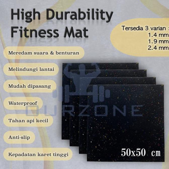 Gym Rubber Floor Mat Karpet Fitness Matras Karet