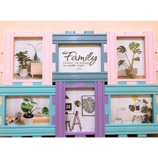 bingkai FOTO 6 FRAME / PHOTO FRAME Plastik bingkai family EJ
