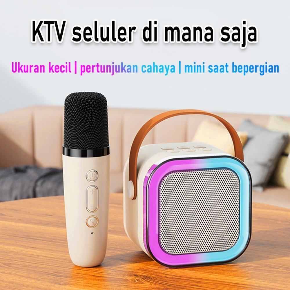 Promo Terbaru {Cod}Speaker Bluetooth Karaoke/Mini Speaker Karaoke Bluetooth/Mini Speaker Bluetooth K