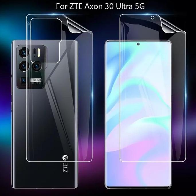 ZTE AXON 30 / ULTRA 5G HYDROGEL CLEAR FRONT+BACK ANTI GORES COVER TPU