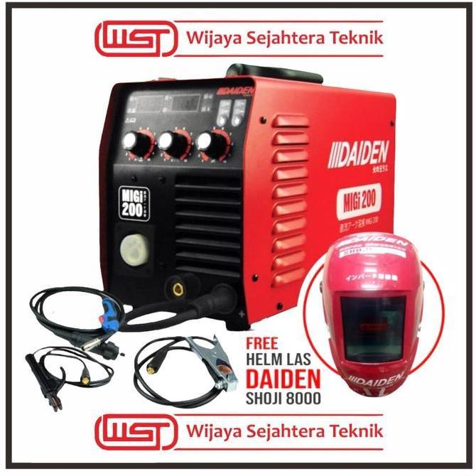TERBARU - Daiden Mesin las Migi 200 Travo Las inverter co2 Daiden Mig Migi 200A
