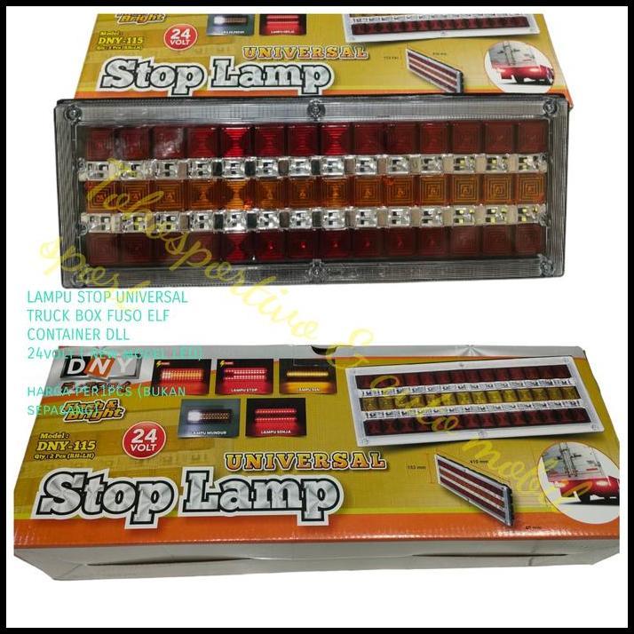 DISKON LAMPU STOP BELAKANG LED UNIVERSAL MOBIL TRUCK BOX FUSO ELF 24V DNY 115 