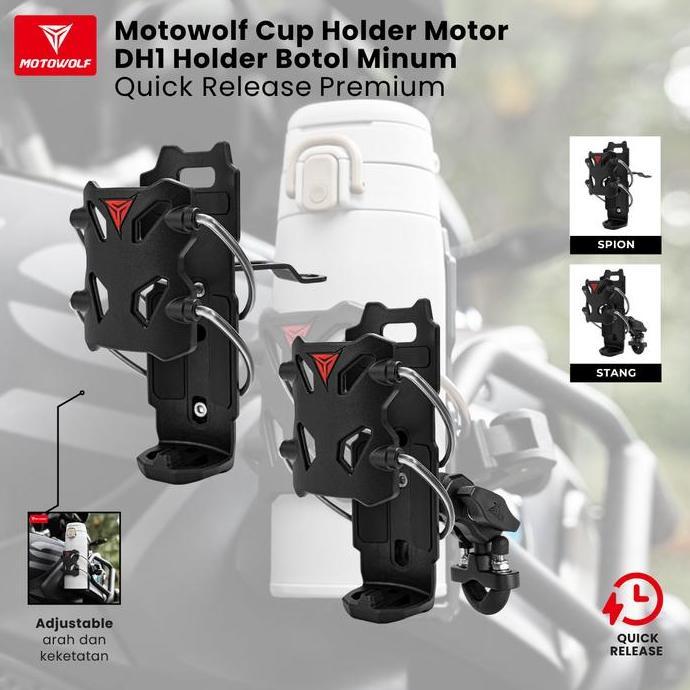 Cup Holder Sepeda Cup Holder Sepeda Motor Motowolf Botol Dh1 Quick