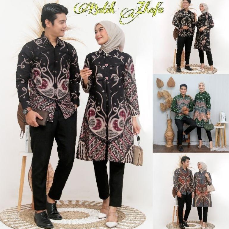 VALUE PACK COUPLE NEW ATASAN BATIK MODEREN MEWAH TERBARU KEMEJA BATIK TERBARU SET PAKAIAN WANITA