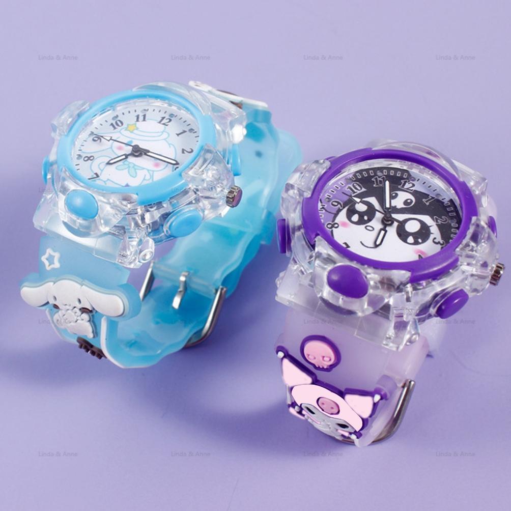 KUALITAS SUPER L&A JAM TANGAN ANAK LED KARAKTER HELLO KITTY KUROMI CUTE KIDS WATCH / JAM TANGAN ANAK