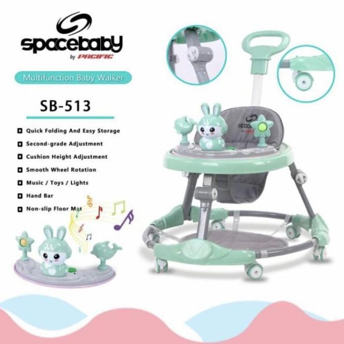 TERLARIS!! BABY WALKER SPACE BABY SB 513 SB513 SB-513 BABY WALKER + DORONGAN