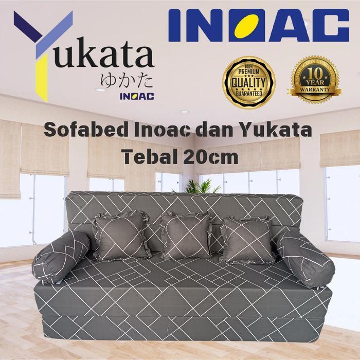 sofabed Kasur Busa inoac dan yukata tebal 20 cm garansi 10 tahun