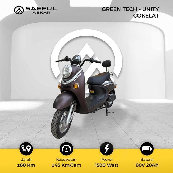 Motor Listrik Green Tech Tipe Unity 1500W Greentech Bisa Urus BPKB