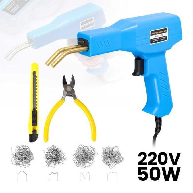 Ready Mesin Solder Las Sambung Plastik Patah Bemper Body Spakbor Mobil Motor Gun Solder DERAL