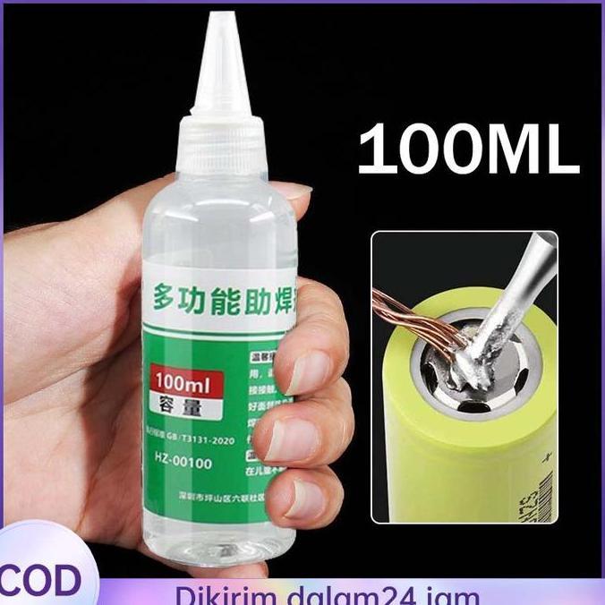 Ready 100ML Liquid Solder Flux - Formula Ringan - Untuk Bearing & Komponen Elektronik - Kemasan Boto