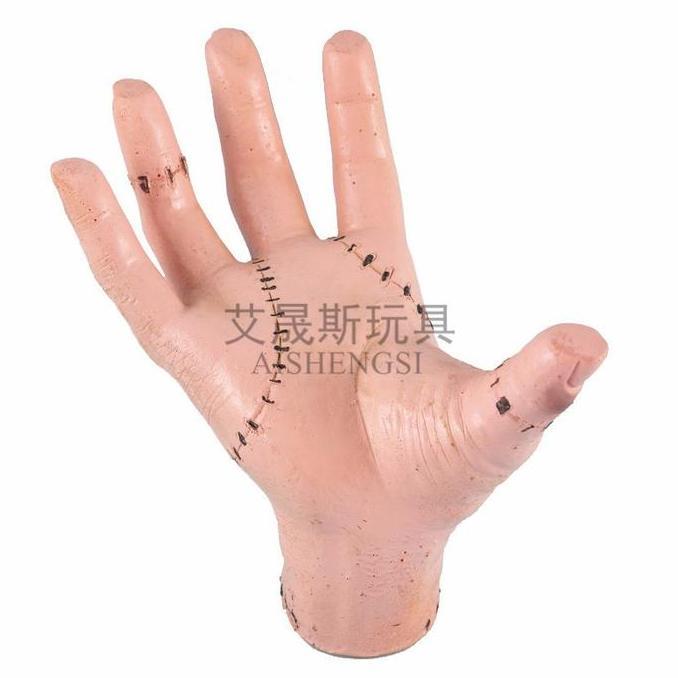 WAHA wednesday addams hand tangan adam mainan prank halloween palm
