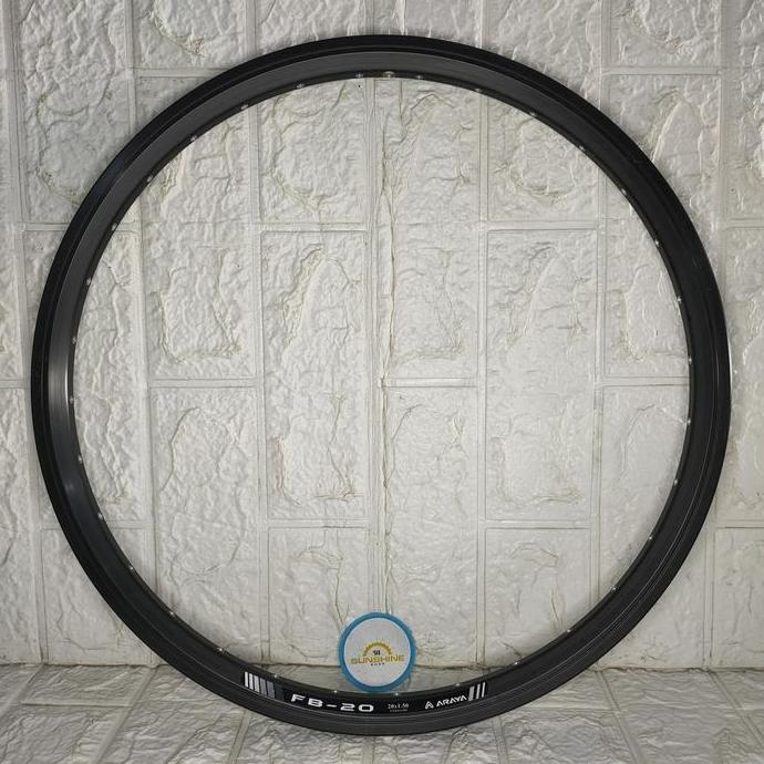 Velg Rims 20 ARAYA FB20 Murni ETRTO 406 Lubang 32H Double Wall Brake Line Valve AV Sepeda Lipat Seli