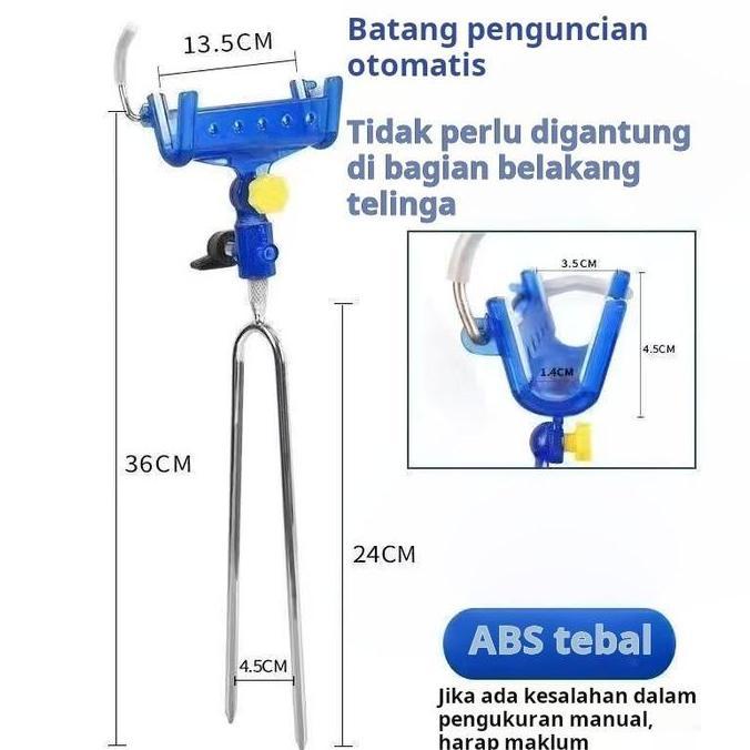 VIWIUWIU Bracket Dudukan Joran Pancing Adjustable 180 Derajat Bahan Stainless Steel/Cagak joran