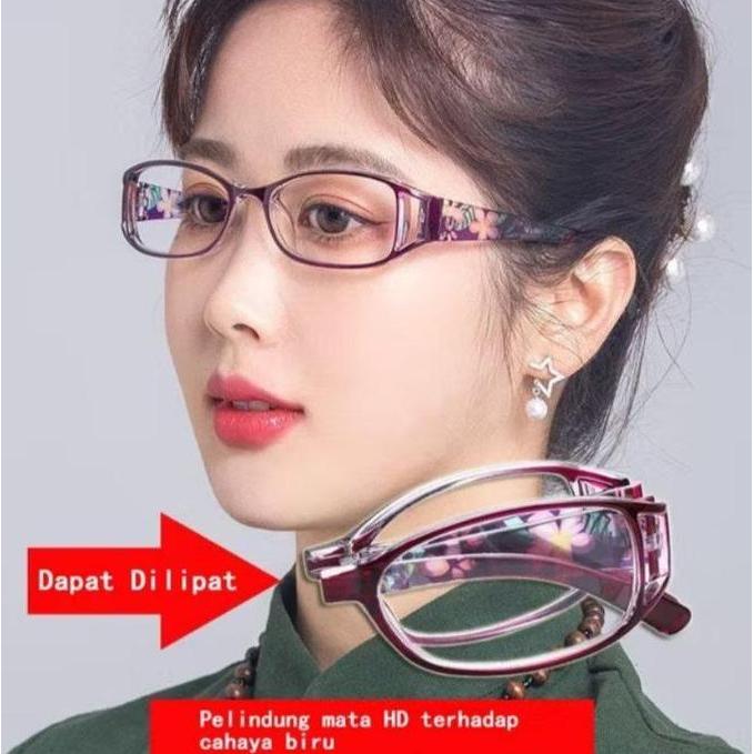 GAIZINPO Kacamata baca lipat elegan / kacamata baca wanita bisa dilipat lipat