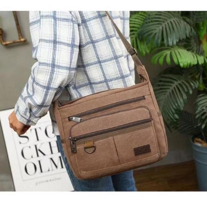 GAIZINPO ZIVI SLINGBAG | Tas Selempang Pria Slingbag Pouch Pria Shoulder Bag Kanvas Premium