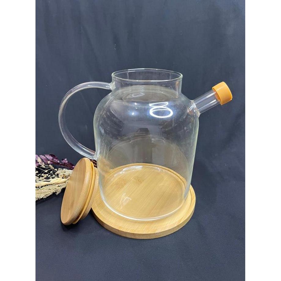 SWASAGARA [MS] Tatakan Gelas Kayu Bulat Alas Kayu Teko Minyak Tatakan Teko Air Tatakan Kayu Bambu Se