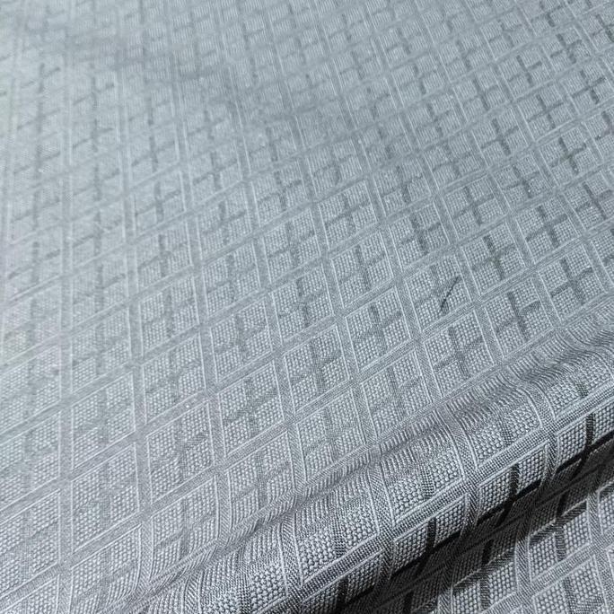 Ready Jual Kain Jok Mobil Original warna Abu abu tua motif kotak