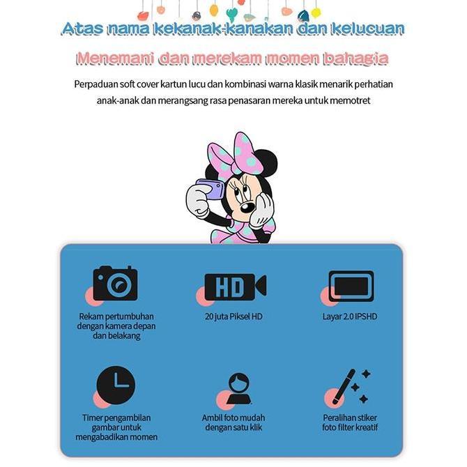 BAIAVY Kids Camera/Kamera Anak /Mini Digital /Mini Camera /For Kids Camera Foto Video / Kamera Digit