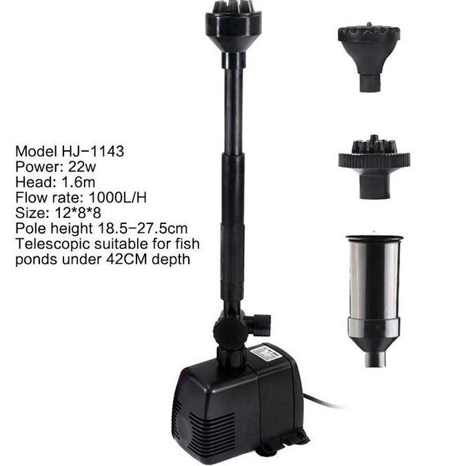 SWASAGARA Pompa Air Mancur Kolam Koi Kabel  Air Terjun Kolam Ikan Koi Mesin Pompa Air Mancur