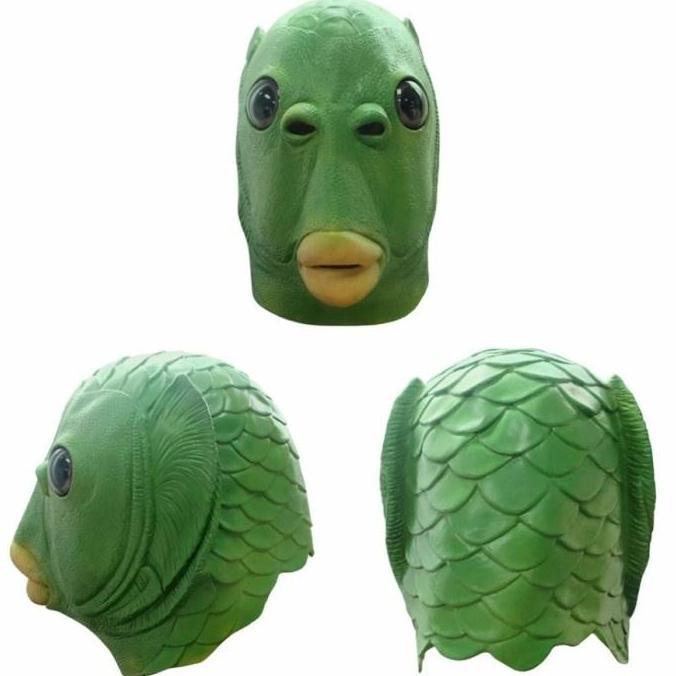 TOPENG ALIEN HALLOWEEN, MASK VOGUE HALLOWEEN, TOPENG IKAN