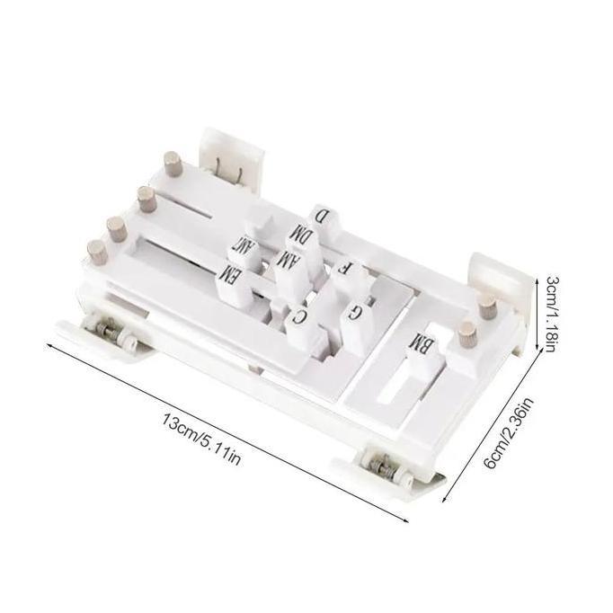 HAZTFRIOR Alat Bantu Chord Gitar Profesional Anti Sakit Tombol Chord Gitar Alat Bantu Mengajar Chord