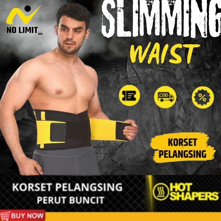 NEW KORSET HOT SHAPERS PRIA PELANGSING PERUT BUNCIT KORSET OLAHRAGA PRIA WANITA / KORSET SABUK PEMBA