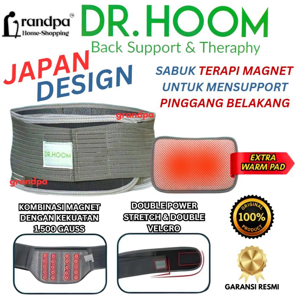 NEW PROMO Original DR HOOM BACK SUPPORT AND THERAPY Korset Terapi Kesehatan Saraf Kejepit Korset Mel