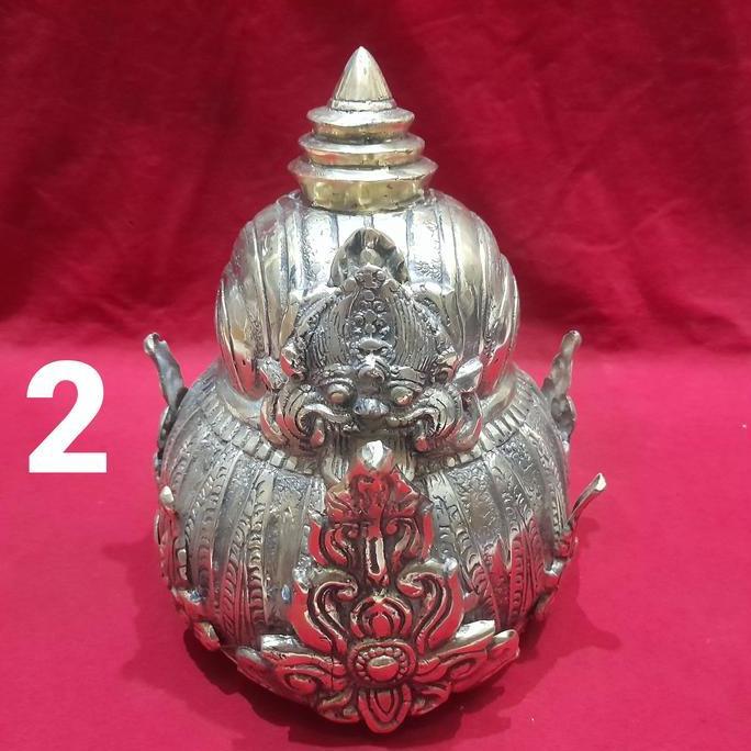 BARANG ANTIK MAHKOTA RAJA BAHAN KUNINGAN SARI GS