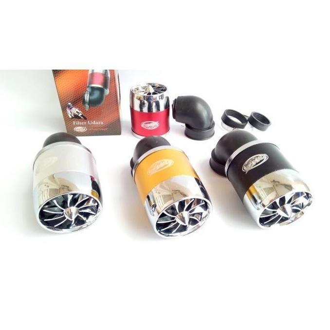 Promo Filter KARBU Model Bengkok Jamur KIPAS Bisa Berputar Air Filter Open Filter Racing Universal P