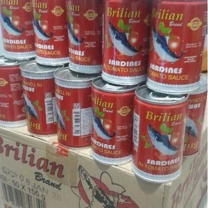 SEO sarden brilian kemasan 155 gr paket 10 kaleng expayer 2028 HT