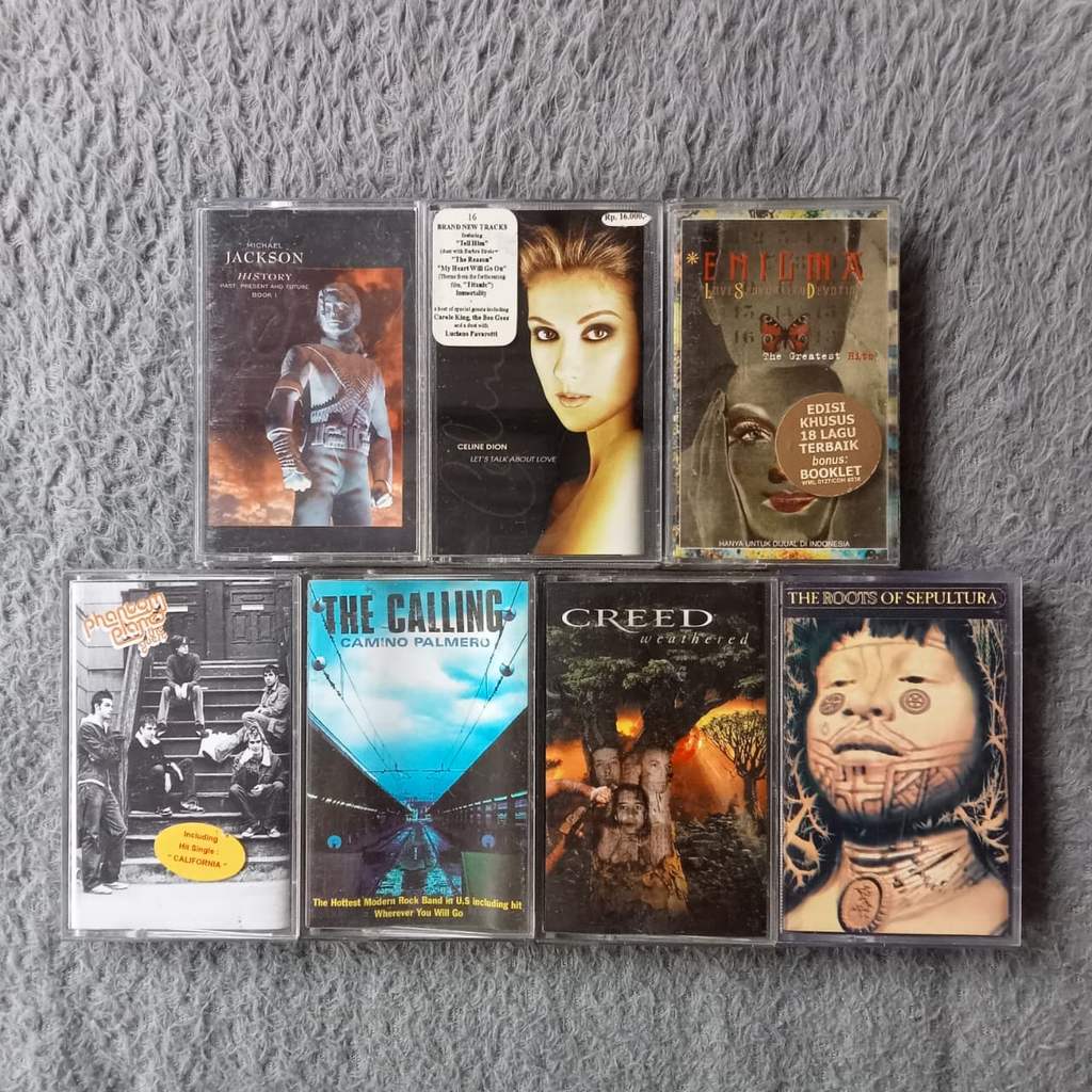 [USED ITEMS] Kaset Pita Original - Sepultura - Creed - The Calling - Phantom Planet - Enigma - Micha