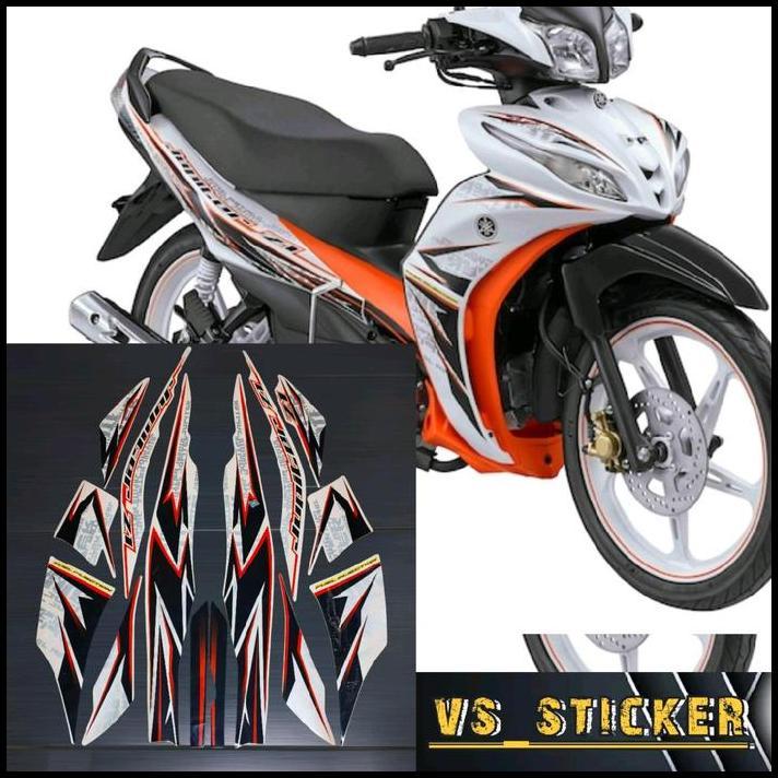 GRATIS ONGKIR STRIPING STICKER LIST STANDART MOTOR JUPITER Z1 STREET 2013 2014 HIJAU PUTIH MOTORCYCL