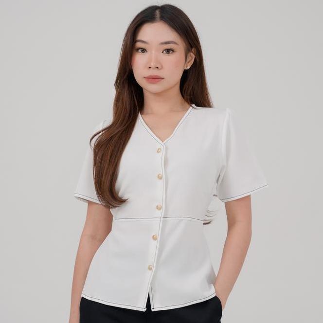 Foxquinn - Melody Foxquinn Melody Top Blouse Wanita Atasan Casual