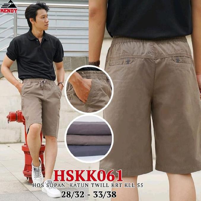 celana kendy pendek pria pinggang karet | celana pendek kendy | celana kendy Katun Casual Santai Dew