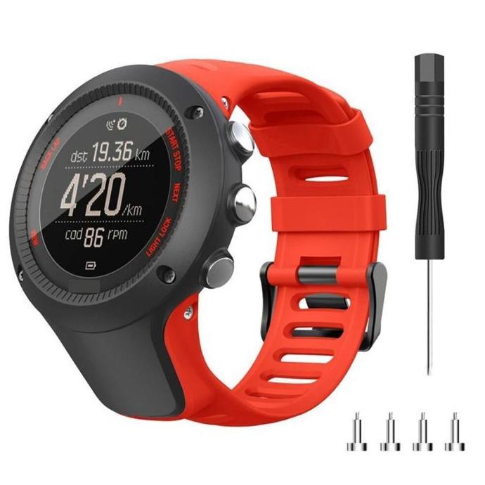 STRAP BAND TALI JAM SUUNTO AMBIT 1 AMBIT 2 AMBIT 3 - RED