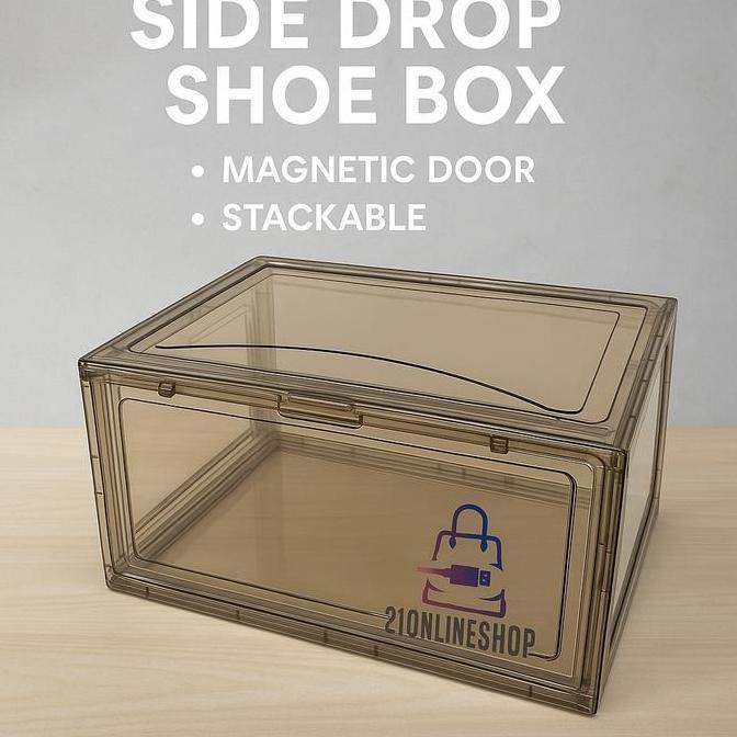 Shoe Box Full Acrylic Kotak Sepatu Akrilik Box Sepatu Sneakers Box Kotak Penyimpanan Sepatu